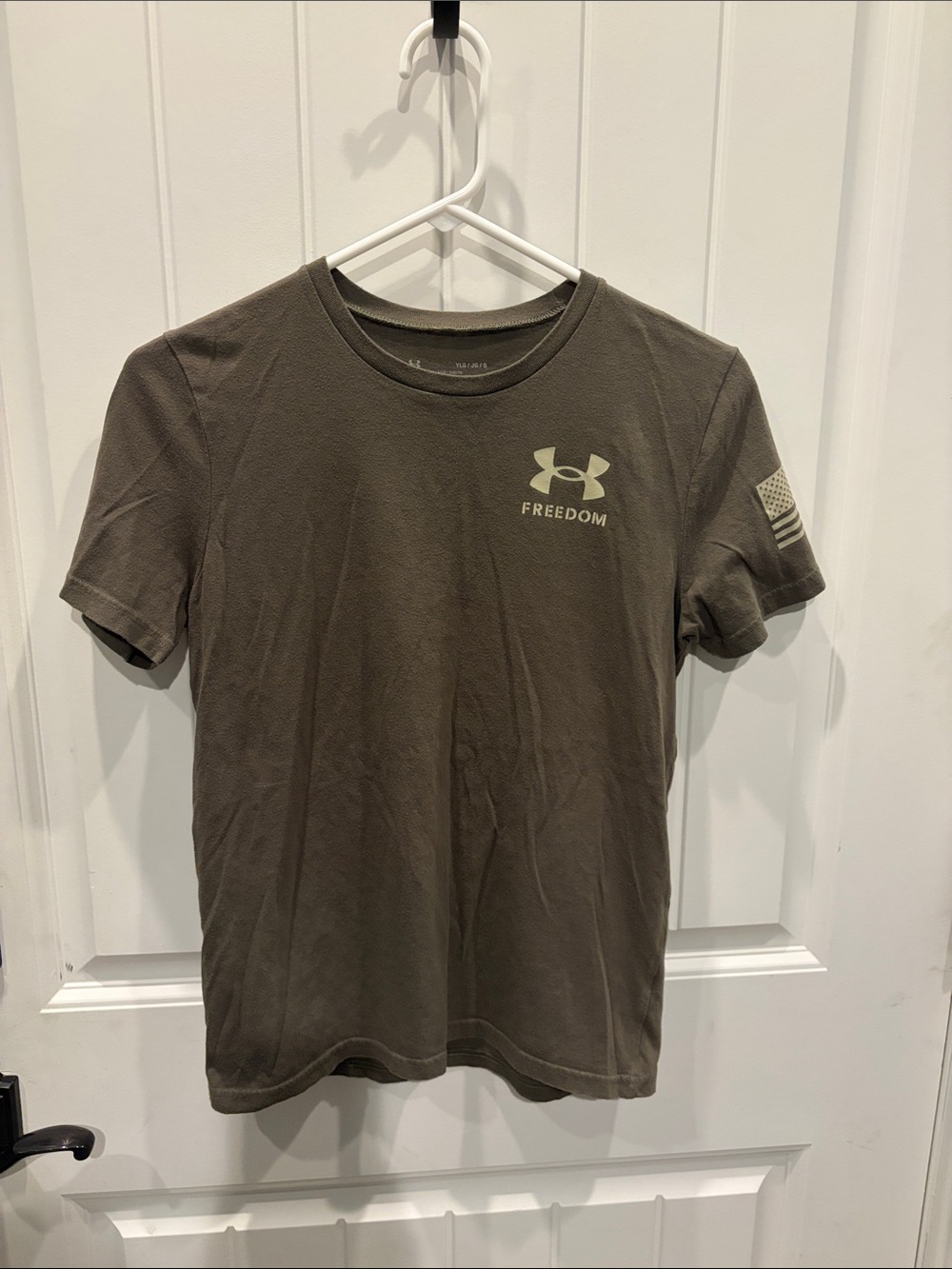 Under Armour Freedom Short Sleeve Tee in Olive Drab